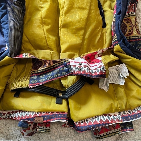 ROXY Printed Floral Aztec Printed Warm Jacket XS - Picture 5 of 5